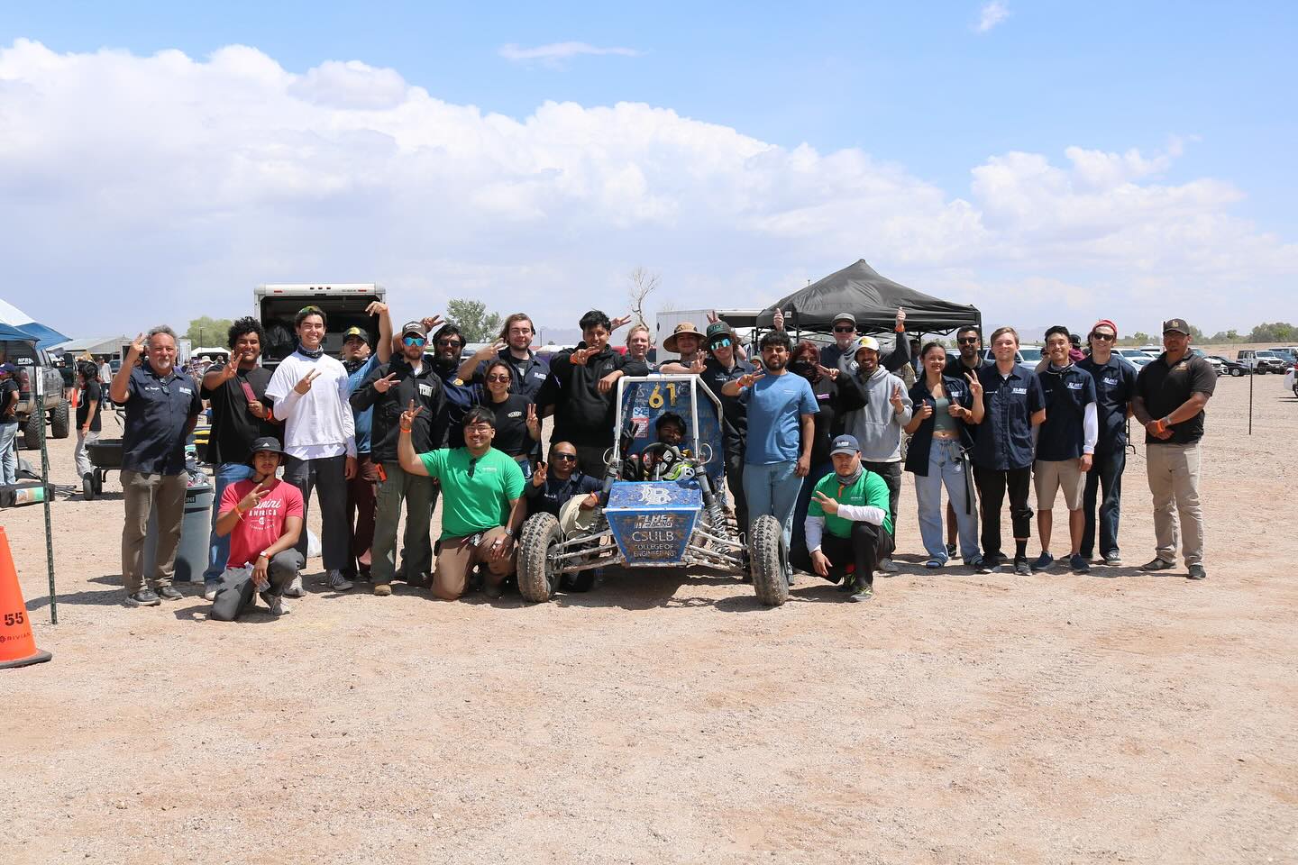 Baja SAE off-road competition in the desert